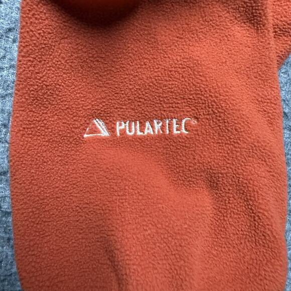 LL Bean Full Zip Fleece Jacket Mens XL Orange Outdoors Hiking Polartec OAFW4 - Picture 3 of 10